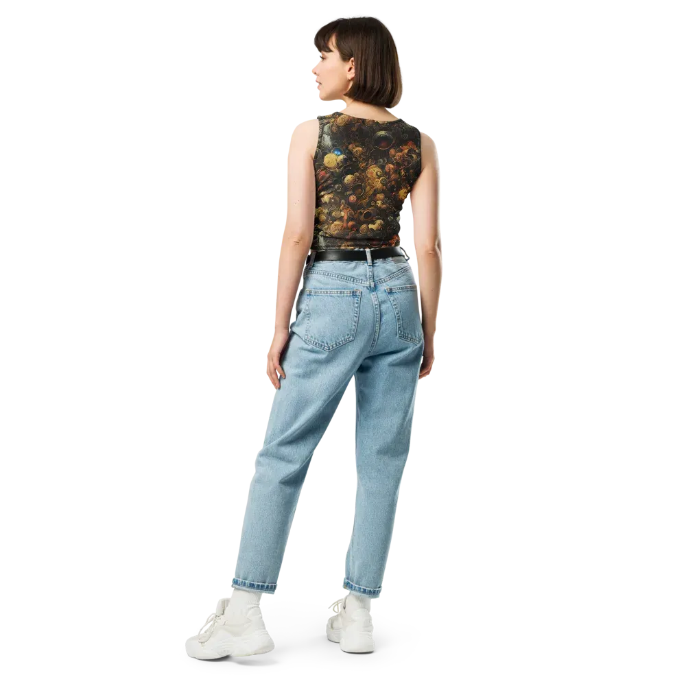 Molten Menagerie on Crop Top — Back
