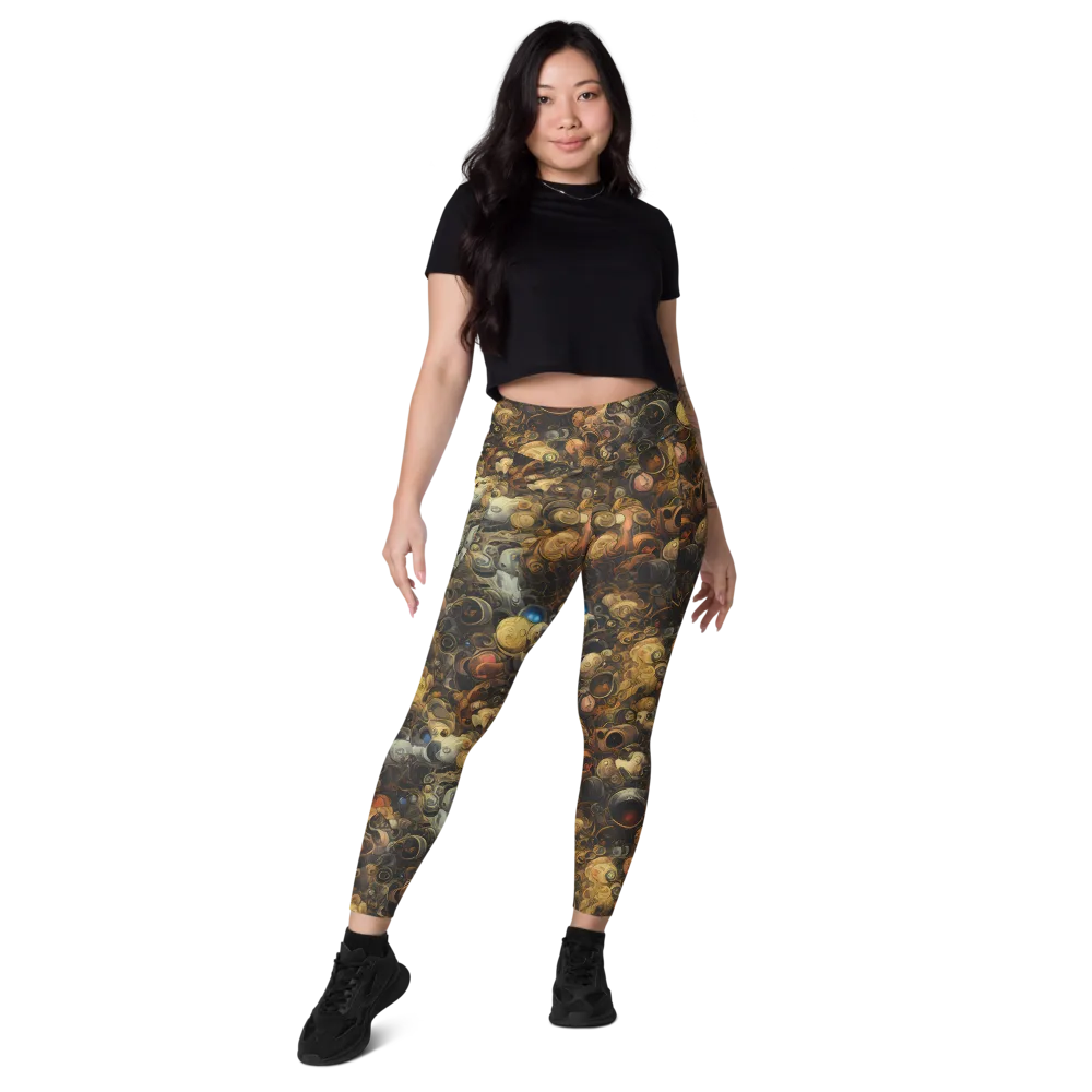Molten Menagerie on Leggings with Pockets — Front