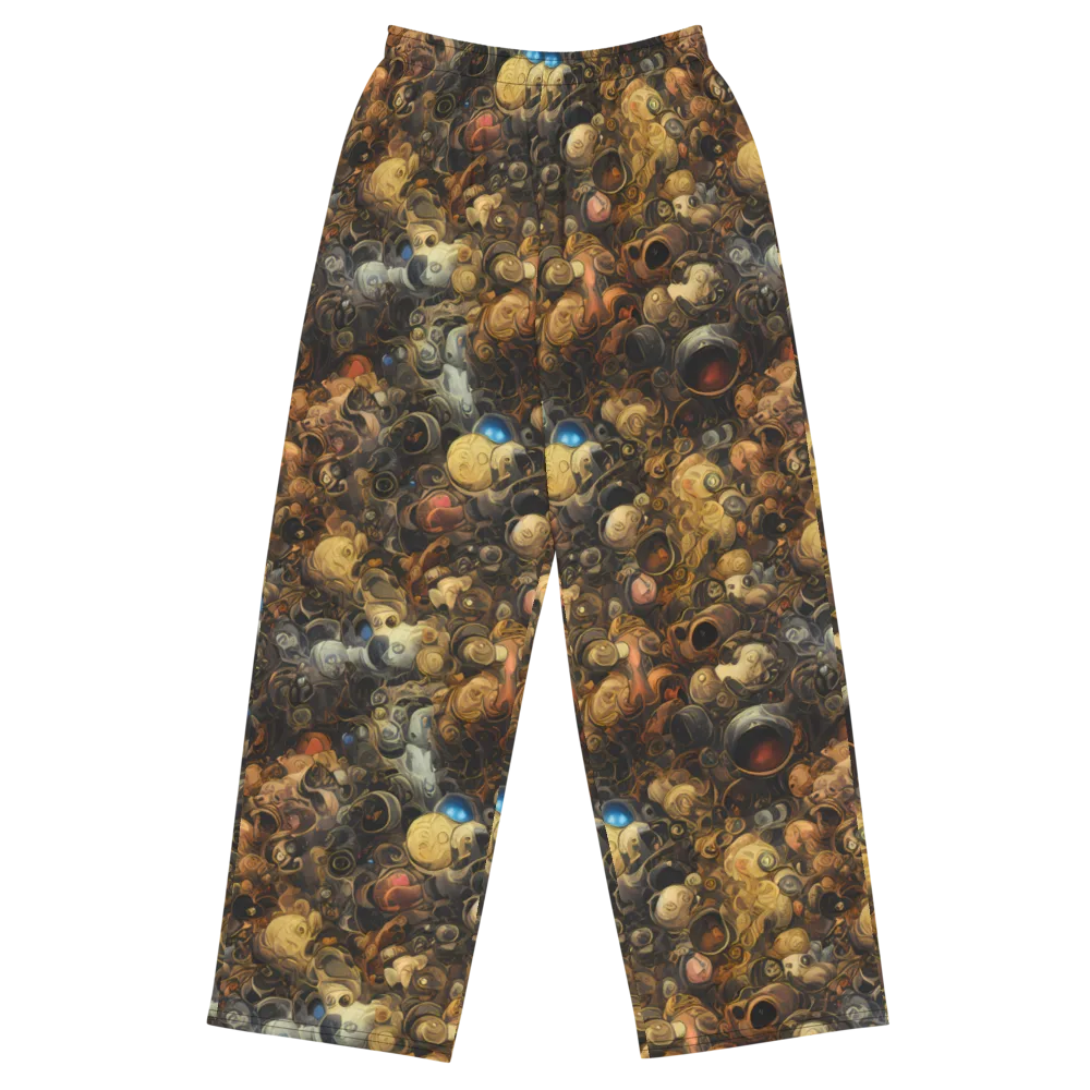 Molten Menagerie on Wide-Leg Pants — Front