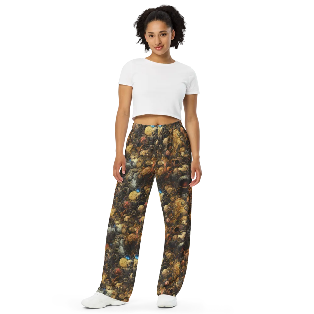 Molten Menagerie on Wide-Leg Pants — Front