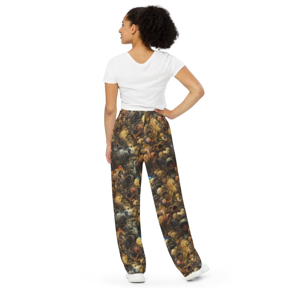 Molten Menagerie on Wide-Leg Pants — Back