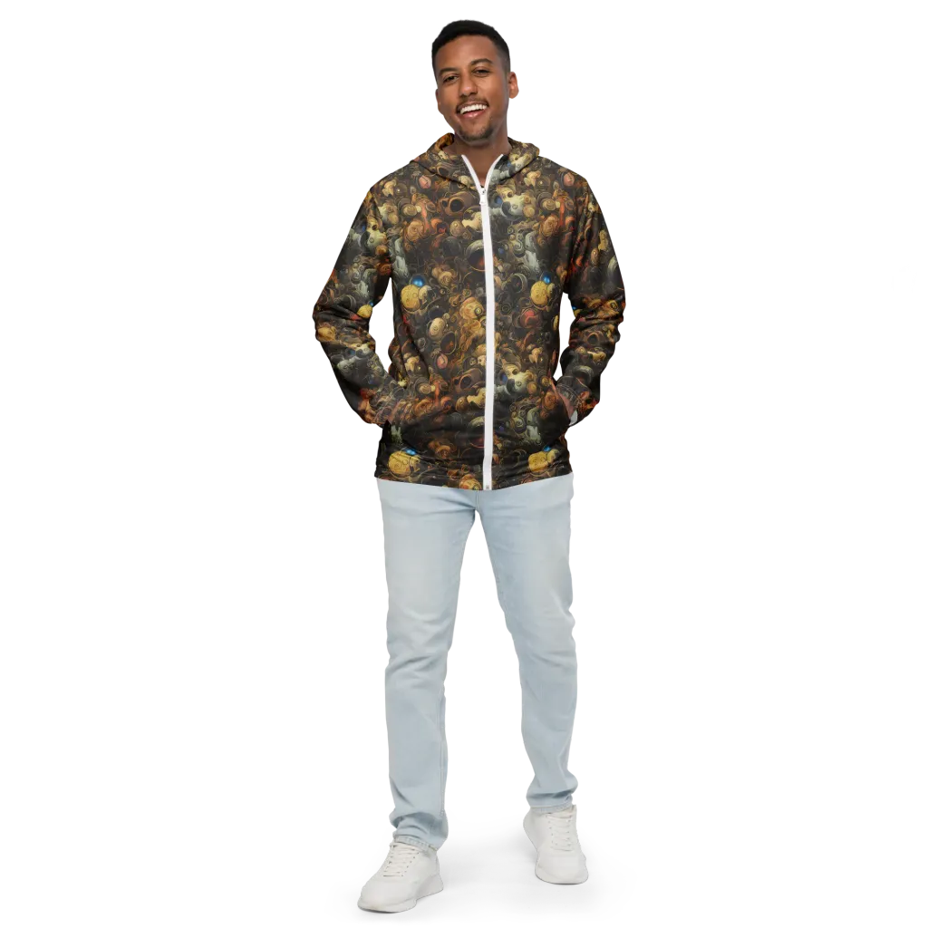 Molten Menagerie on Men's Windbreaker — Front