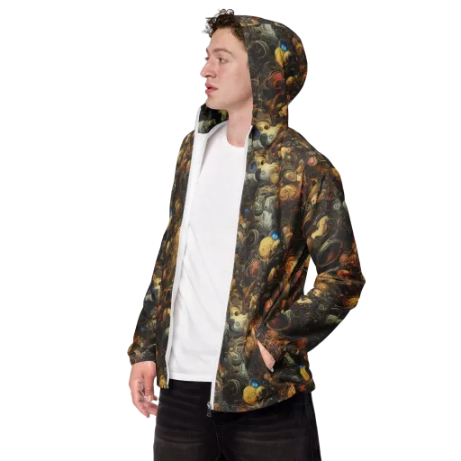 Molten Menagerie on a Men's Windbreaker