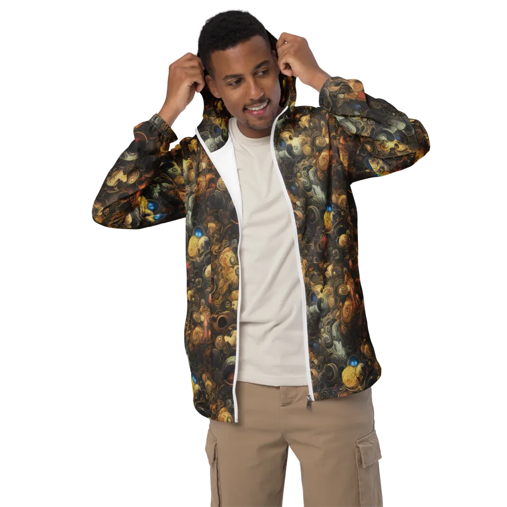 Molten Menagerie on Men's Windbreaker — Front