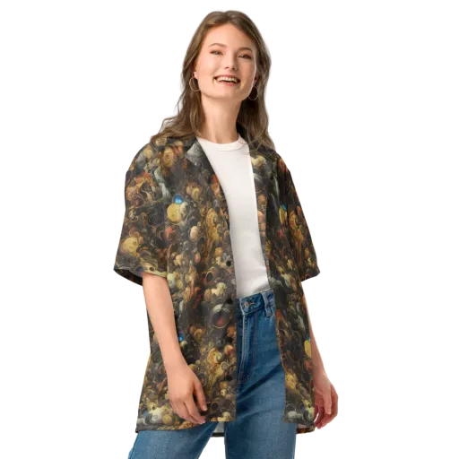 Molten Menagerie on a Button Shirt