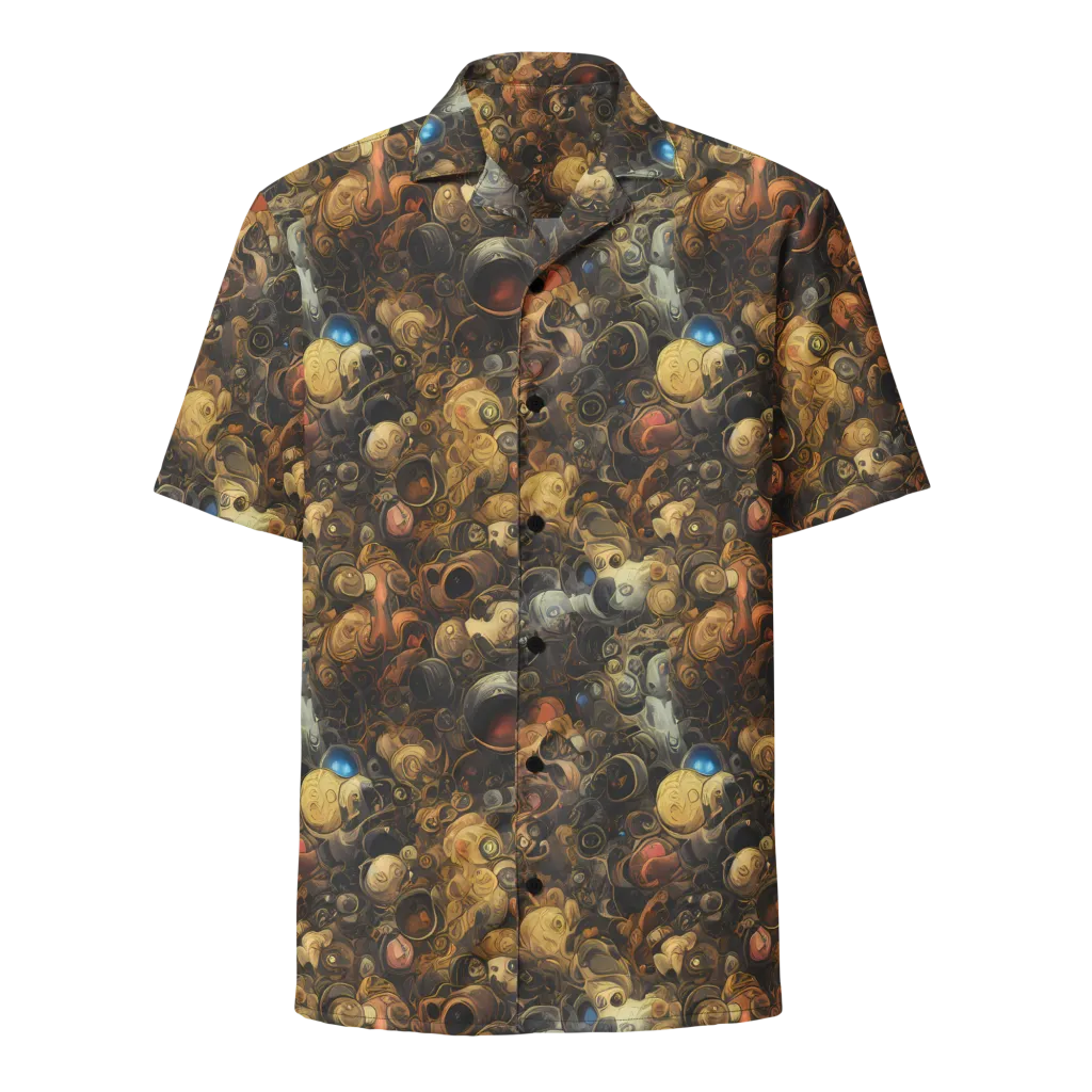 Molten Menagerie on Button Shirt — Front