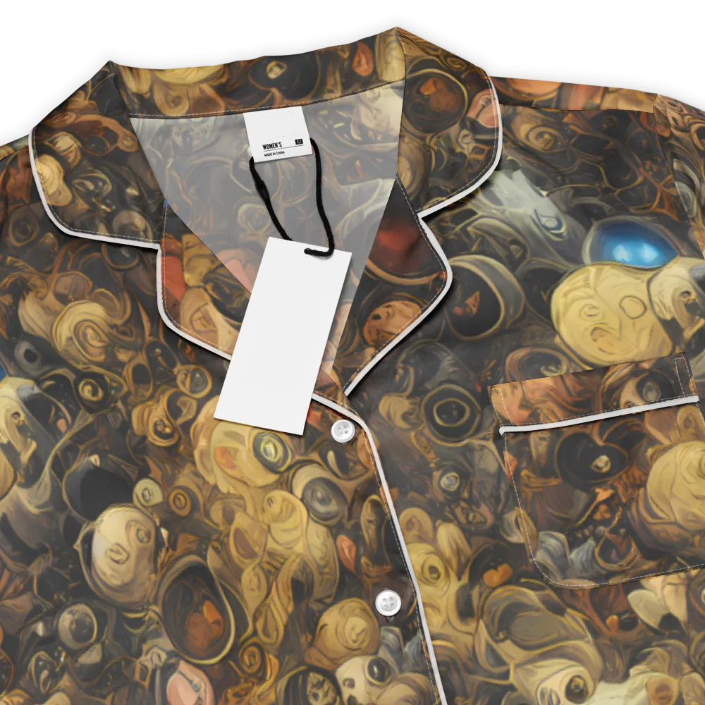 Molten Menagerie on Women's Short Sleeve Pajama Top — Product details