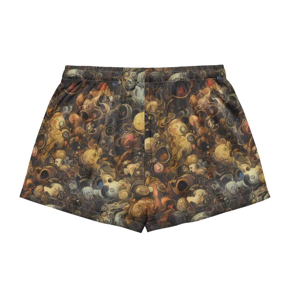 Molten Menagerie on Women's Pajama Shorts — Back