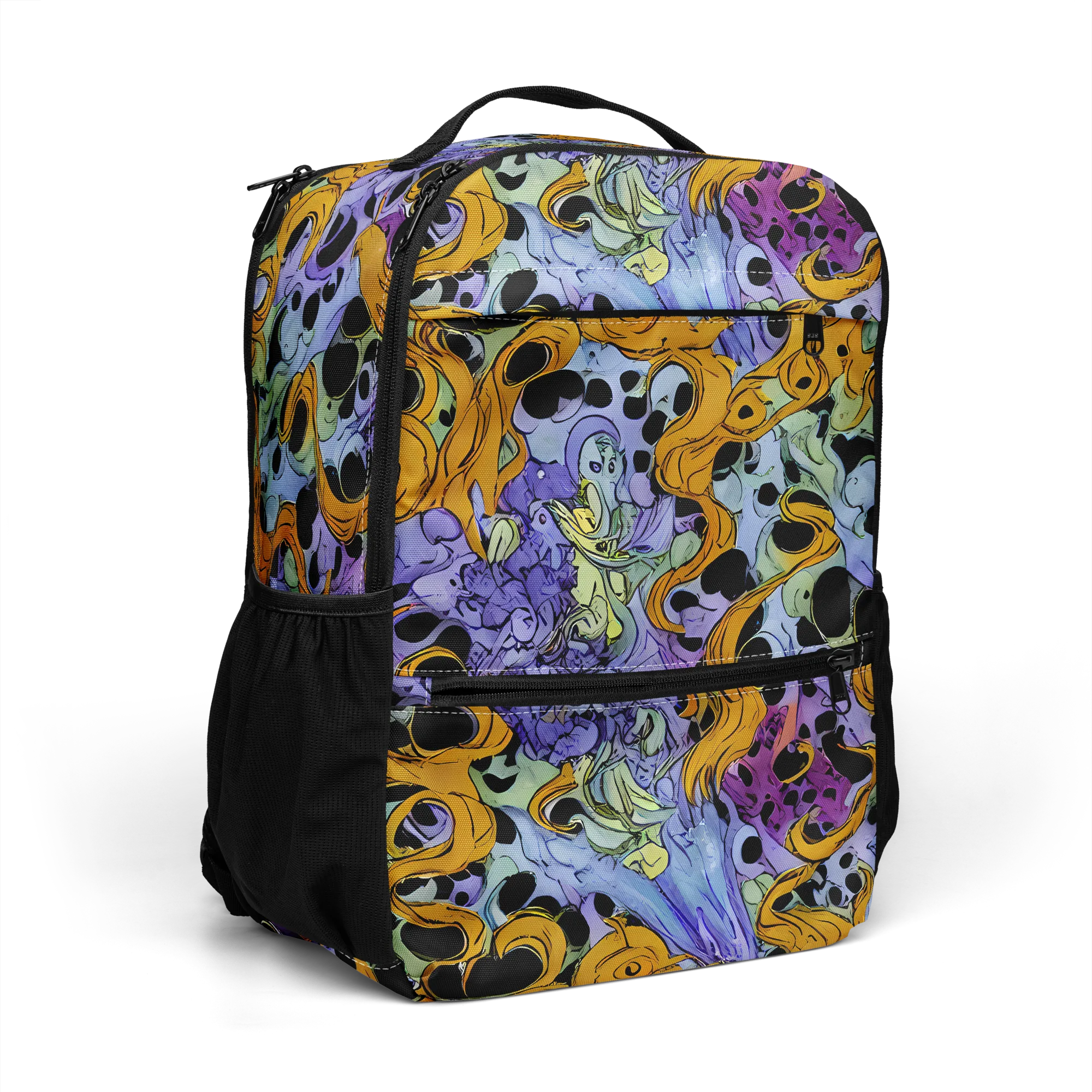 Orange Dreamscape on Utility Backpack — Right Front