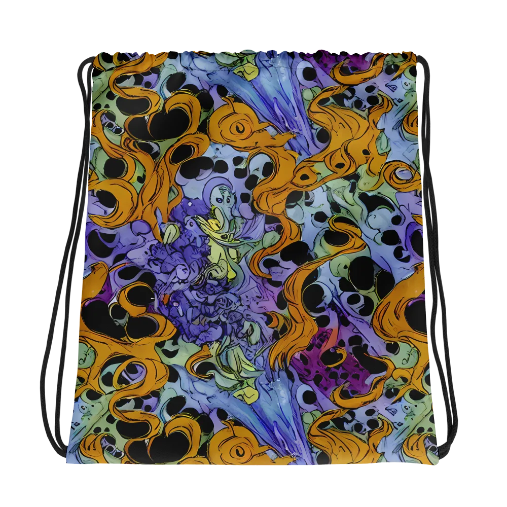 Orange Dreamscape on Drawstring Bag — Photo