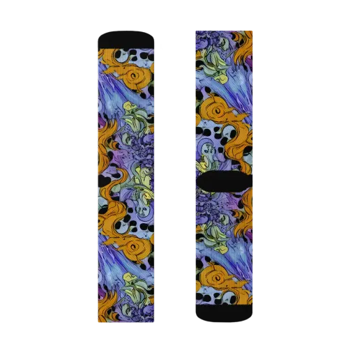Orange Dreamscape on a Socks