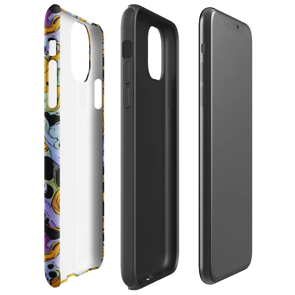 Orange Dreamscape on Tough Case for iPhone® — Right