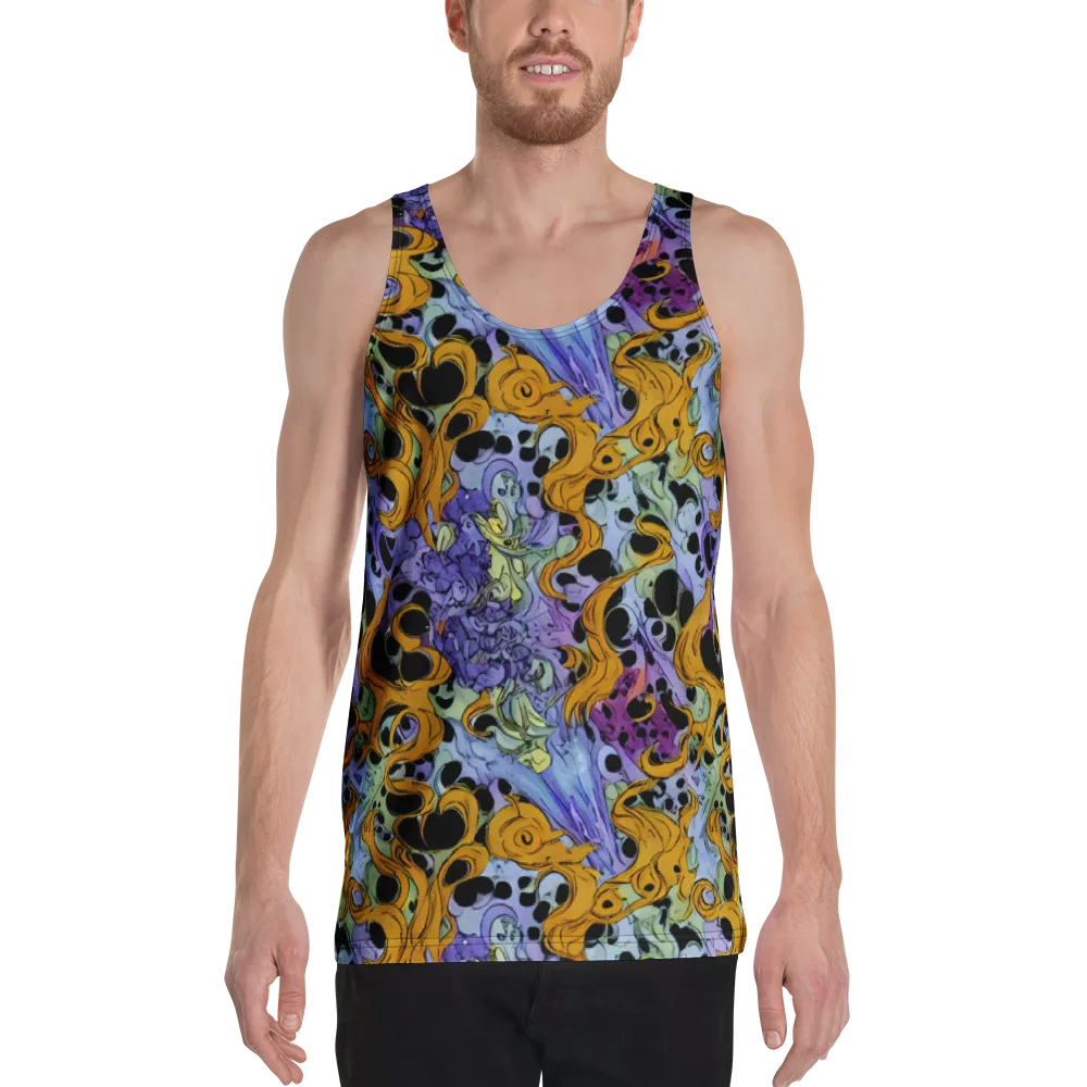 Orange Dreamscape on Men's Tank Top — Front