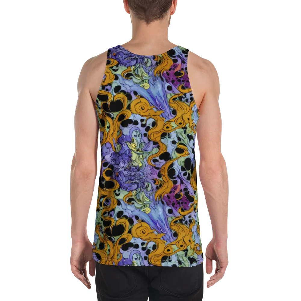 Orange Dreamscape on Men's Tank Top — Back