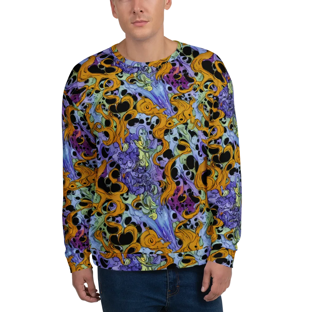 Orange Dreamscape on Sweatshirt — Front