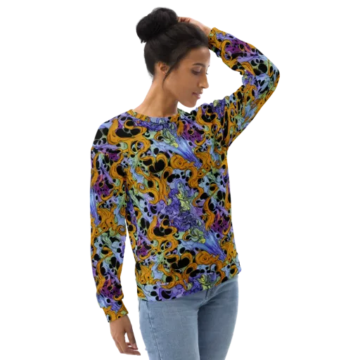 Orange Dreamscape on a Sweatshirt