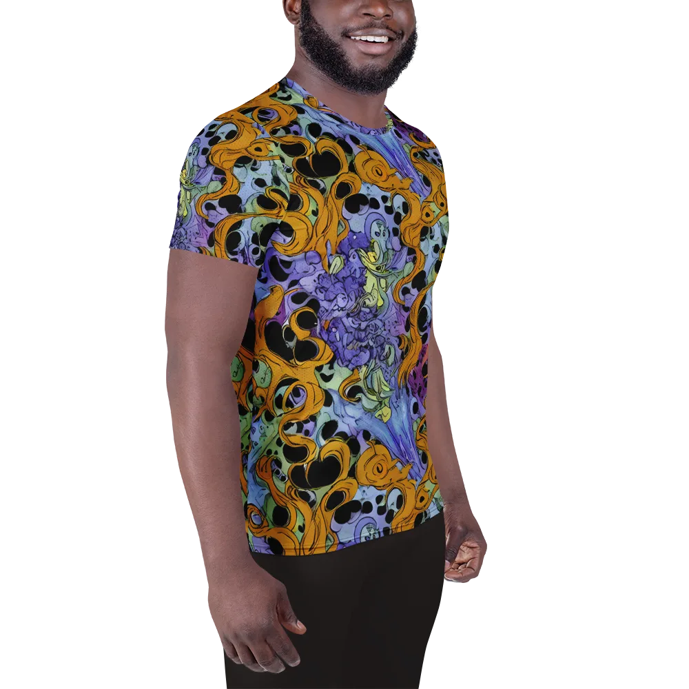 Orange Dreamscape on Men's Athletic T-Shirt — Right