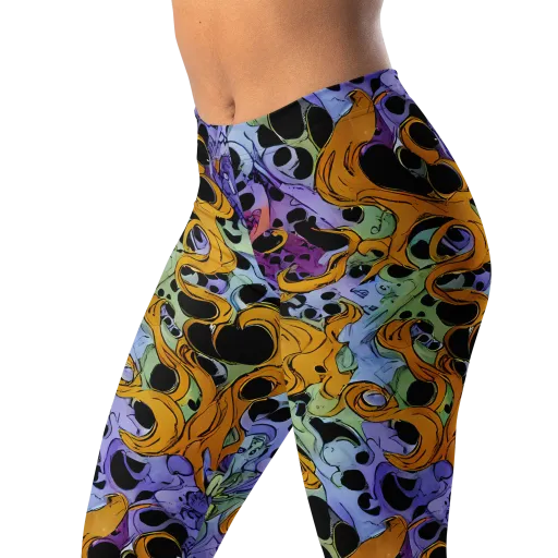 Orange Dreamscape on a Leggings