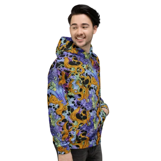 Orange Dreamscape on a Hoodie