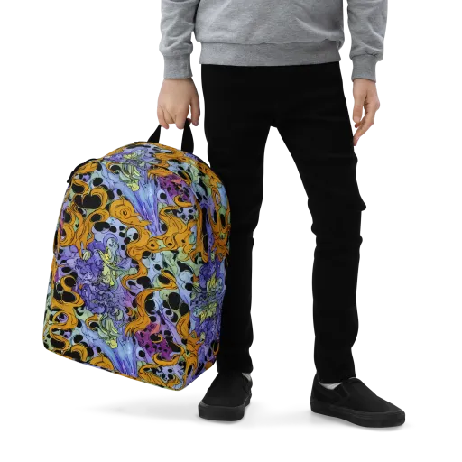 Orange Dreamscape on a Minimalist Backpack