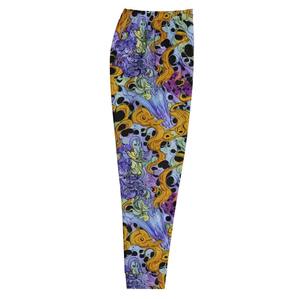 Orange Dreamscape on Men's Joggers — Right