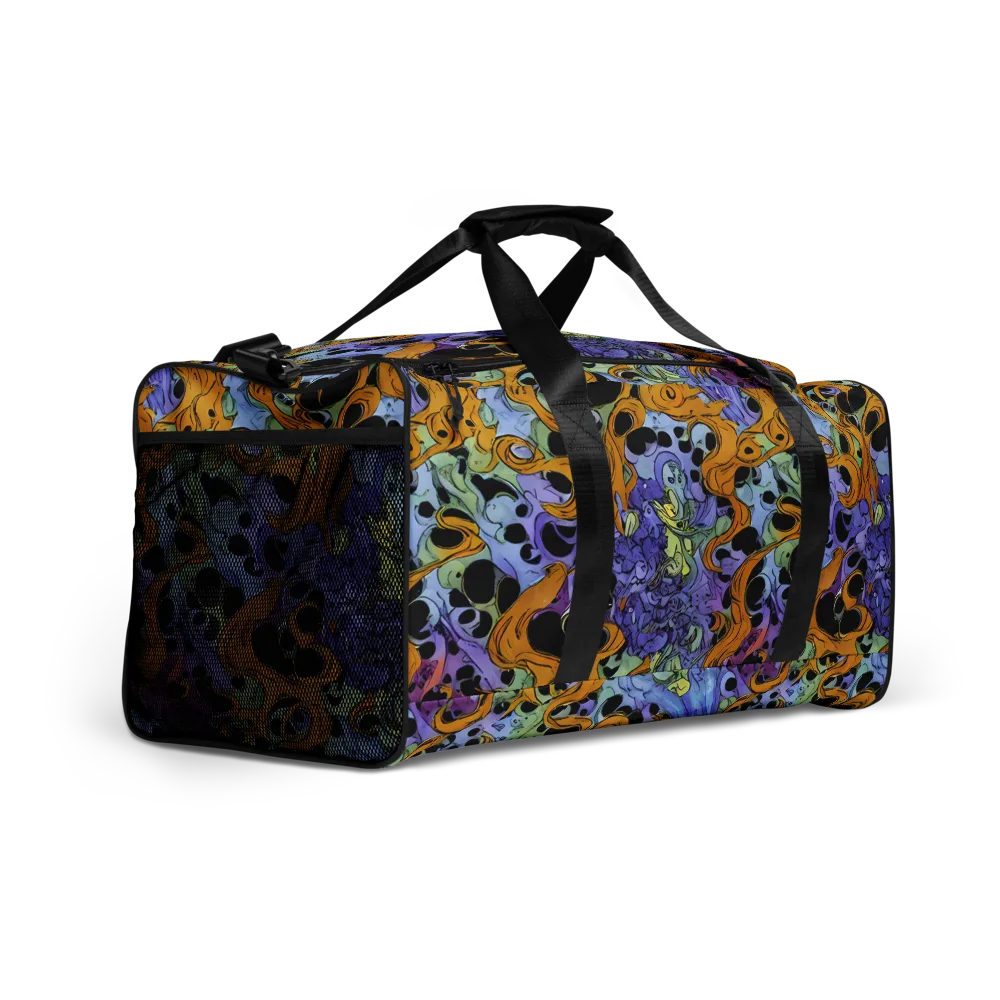 Orange Dreamscape on Duffle Bag — Right Front