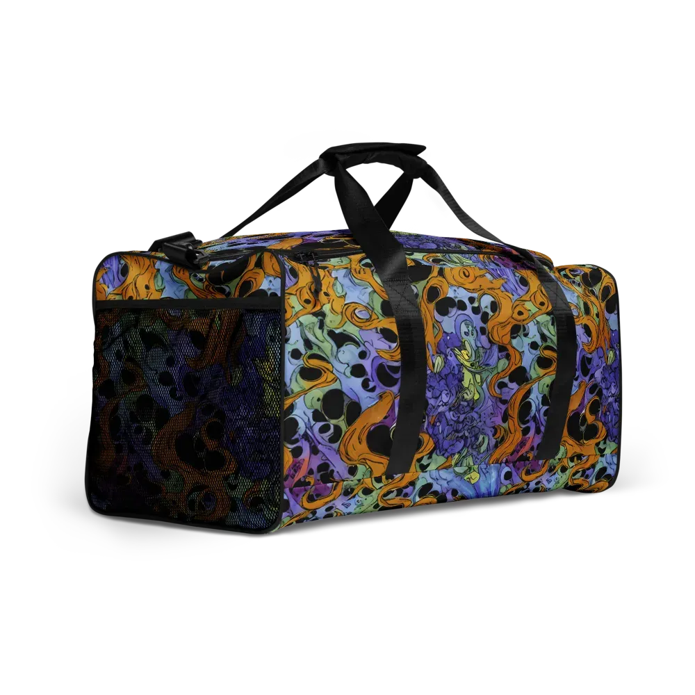 Orange Dreamscape on Duffle Bag — Right Front