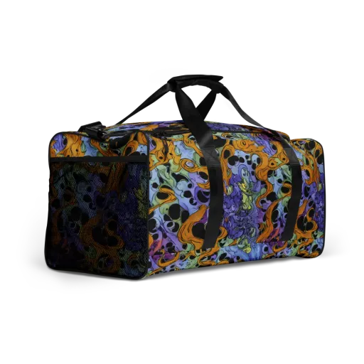 Orange Dreamscape on a Duffle Bag