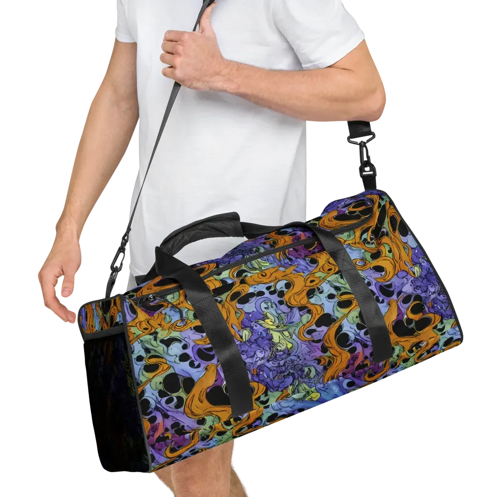 Orange Dreamscape on Duffle Bag — Right Front