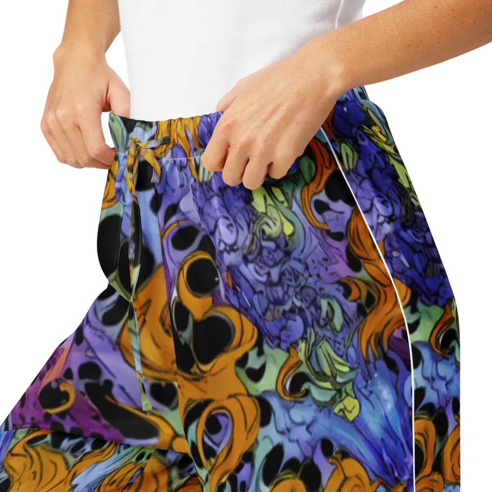 Orange Dreamscape on Women's Pajama Pants — Product details