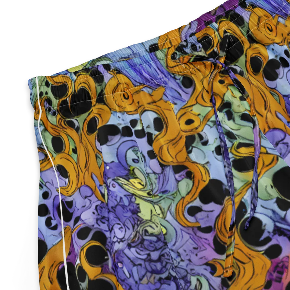 Orange Dreamscape on Women's Pajama Shorts — Product details