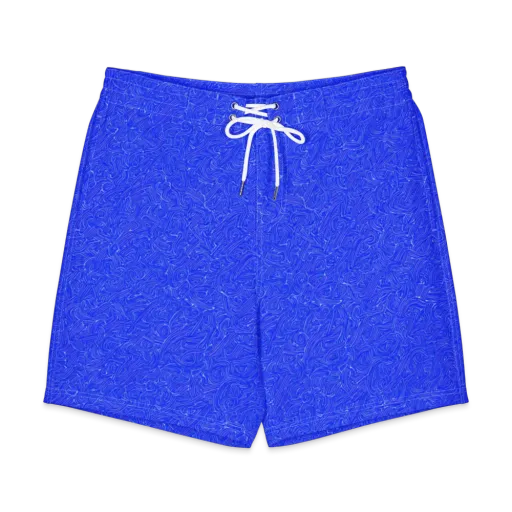 Electric Topography on a Men's Board Shorts