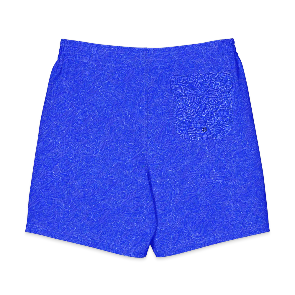 Electric Topography on Men's Board Shorts — Back