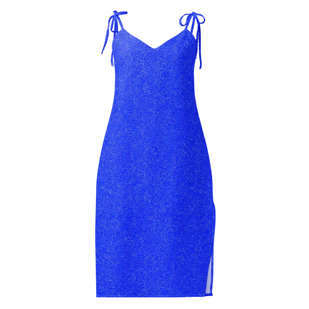 Electric Topography on Slip Dress — Front