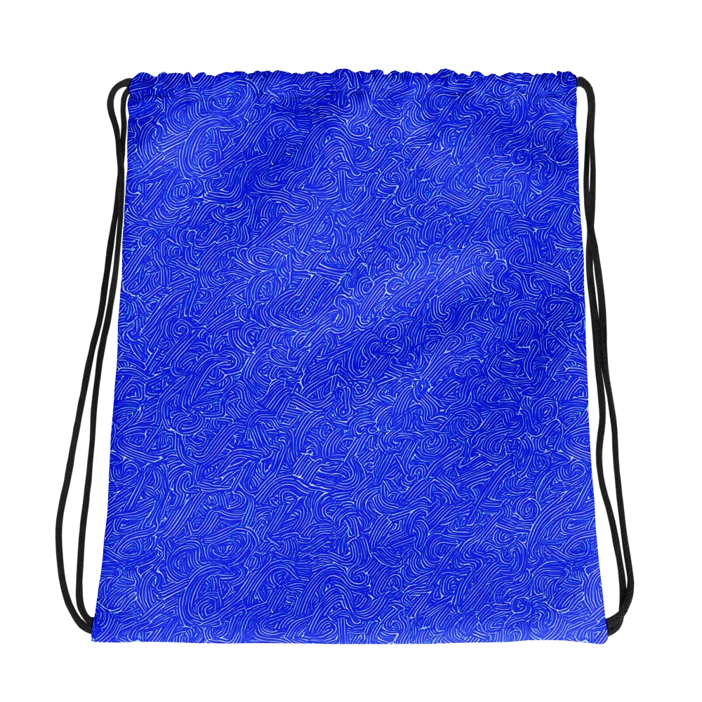Electric Topography on Drawstring Bag — Photo