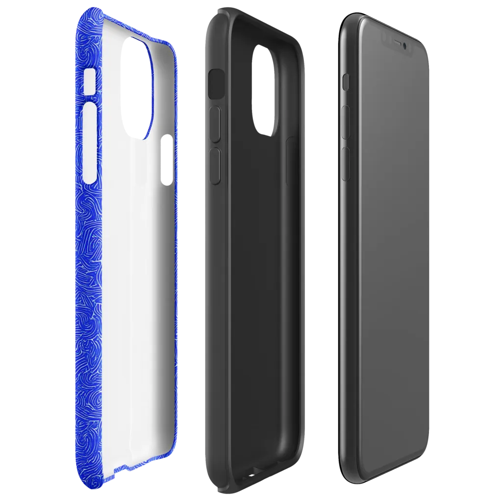 Electric Topography on Tough Case for iPhone® — Right