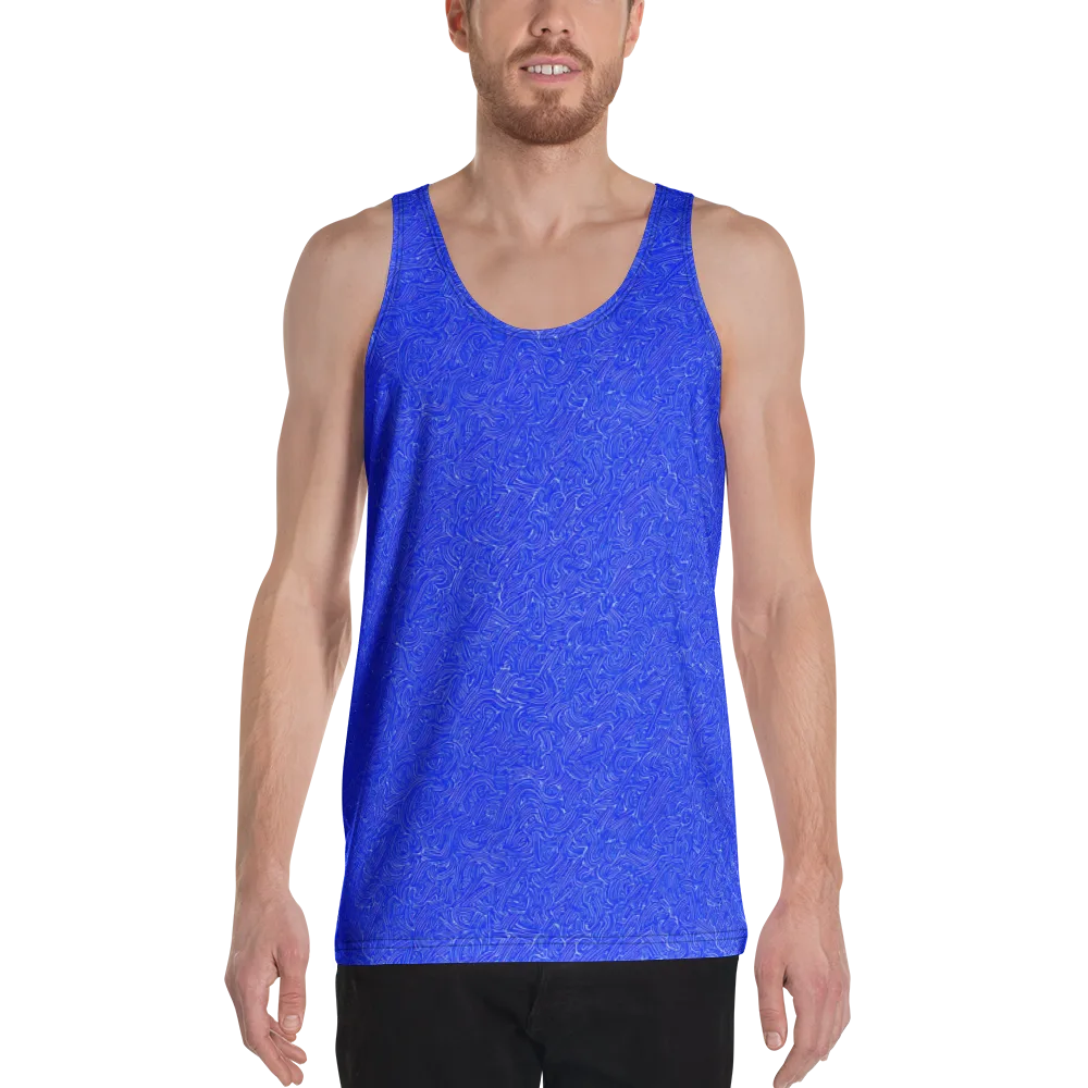 Electric Topography on Men's Tank Top — Front