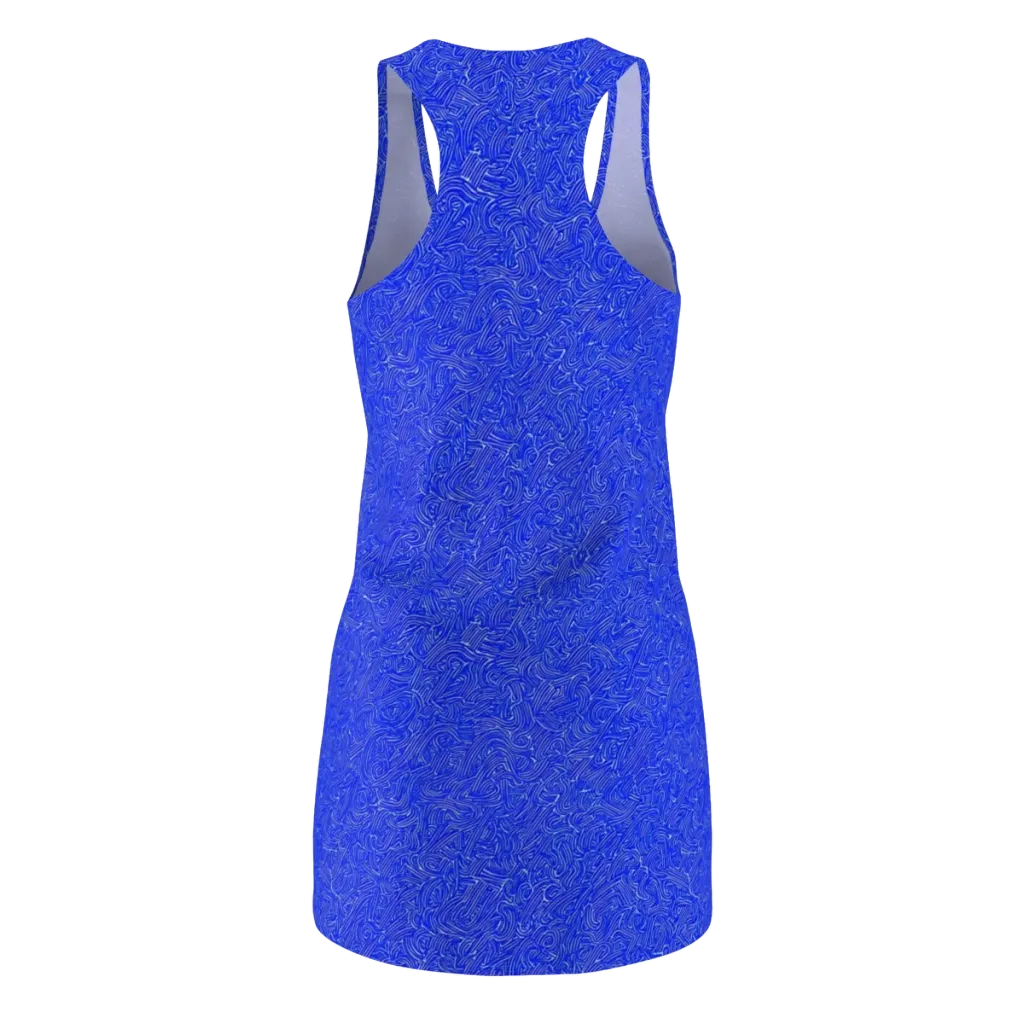 Electric Topography on Racerback Dress — Back