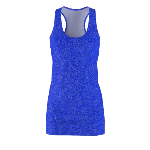 Electric Topography on a Racerback Dress