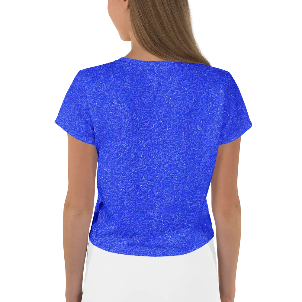 Electric Topography on Crop Tee — Back