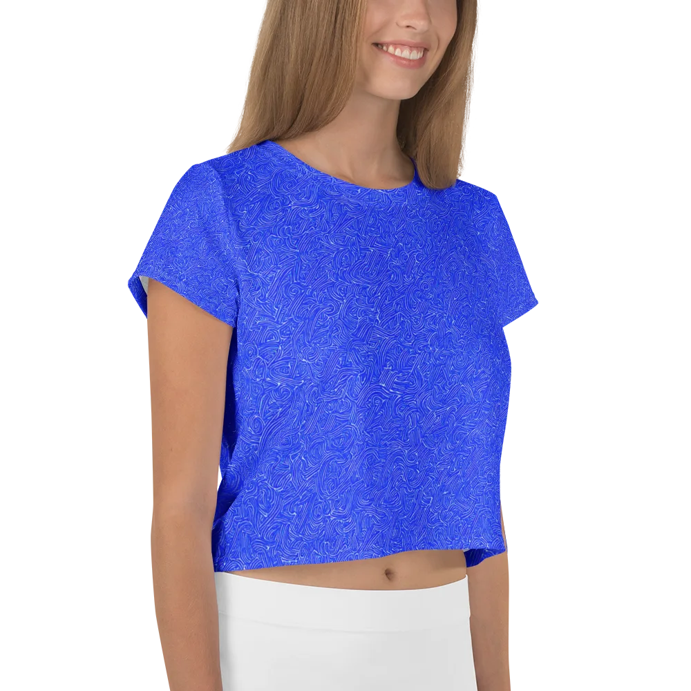 Electric Topography on Crop Tee — Right