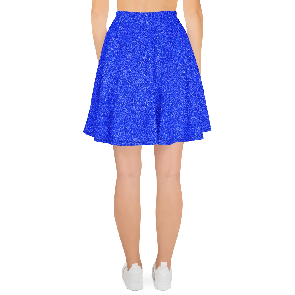 Electric Topography on Skater Skirt — Back
