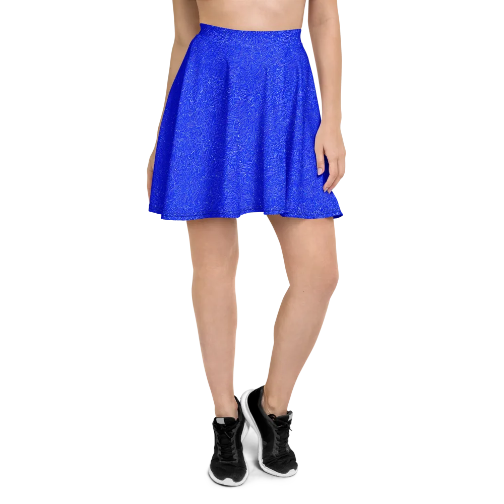 Electric Topography on Skater Skirt — Front