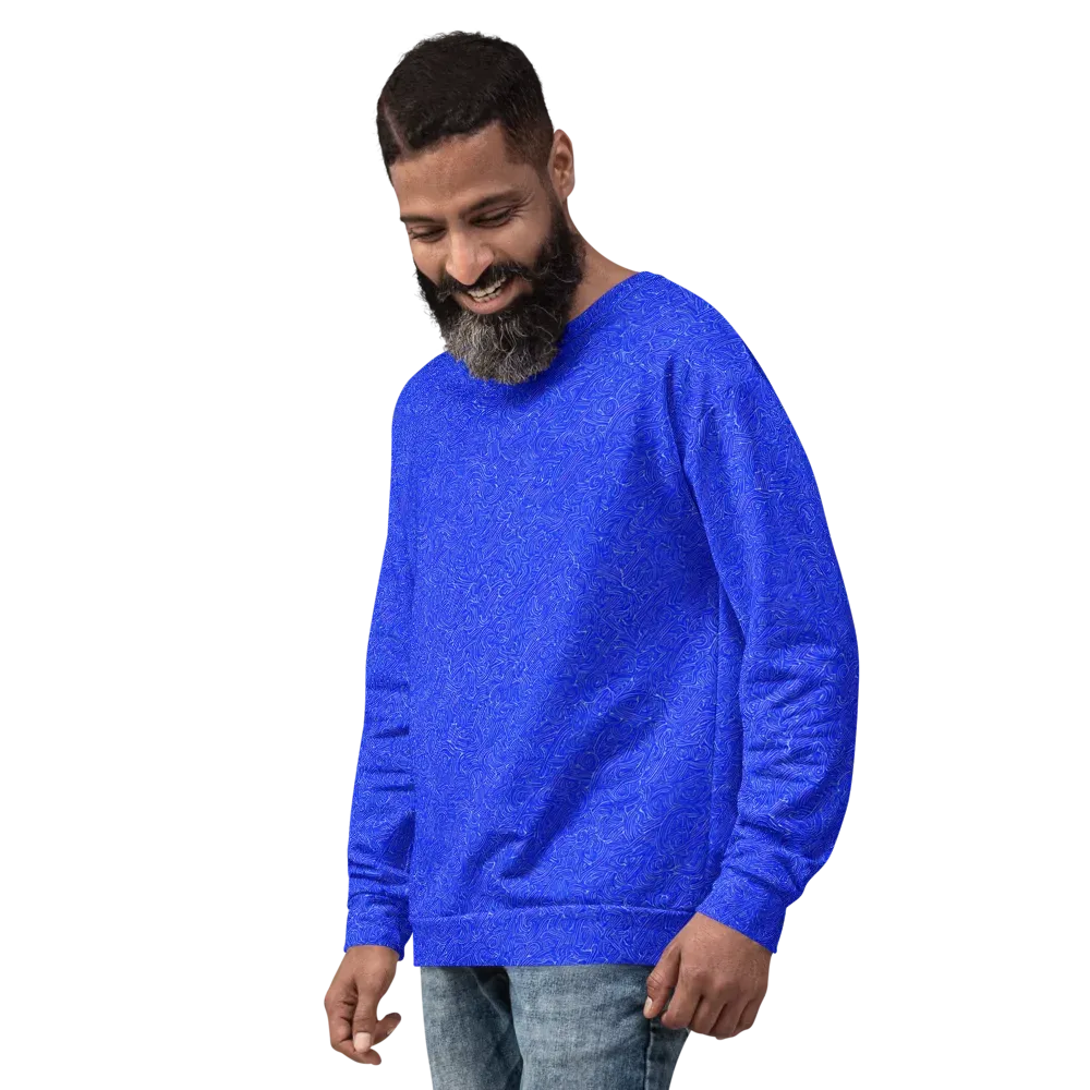 Electric Topography on Sweatshirt — Left Front