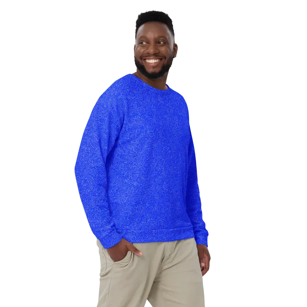 Electric Topography on Sweatshirt — Front