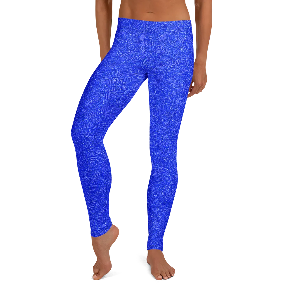 Electric Topography on Leggings — Front