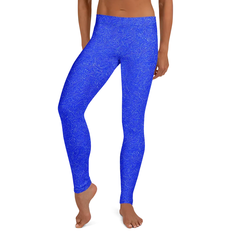 Electric Topography on Leggings — Front