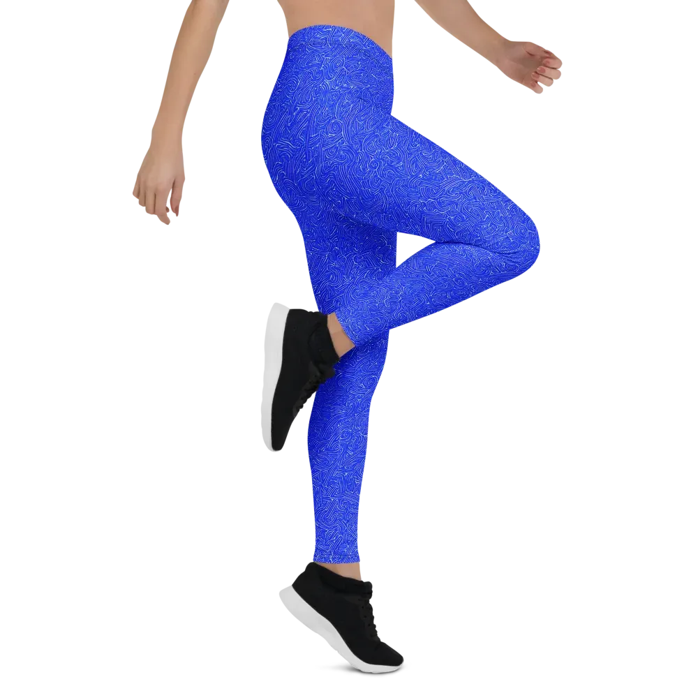 Electric Topography on Leggings — Right