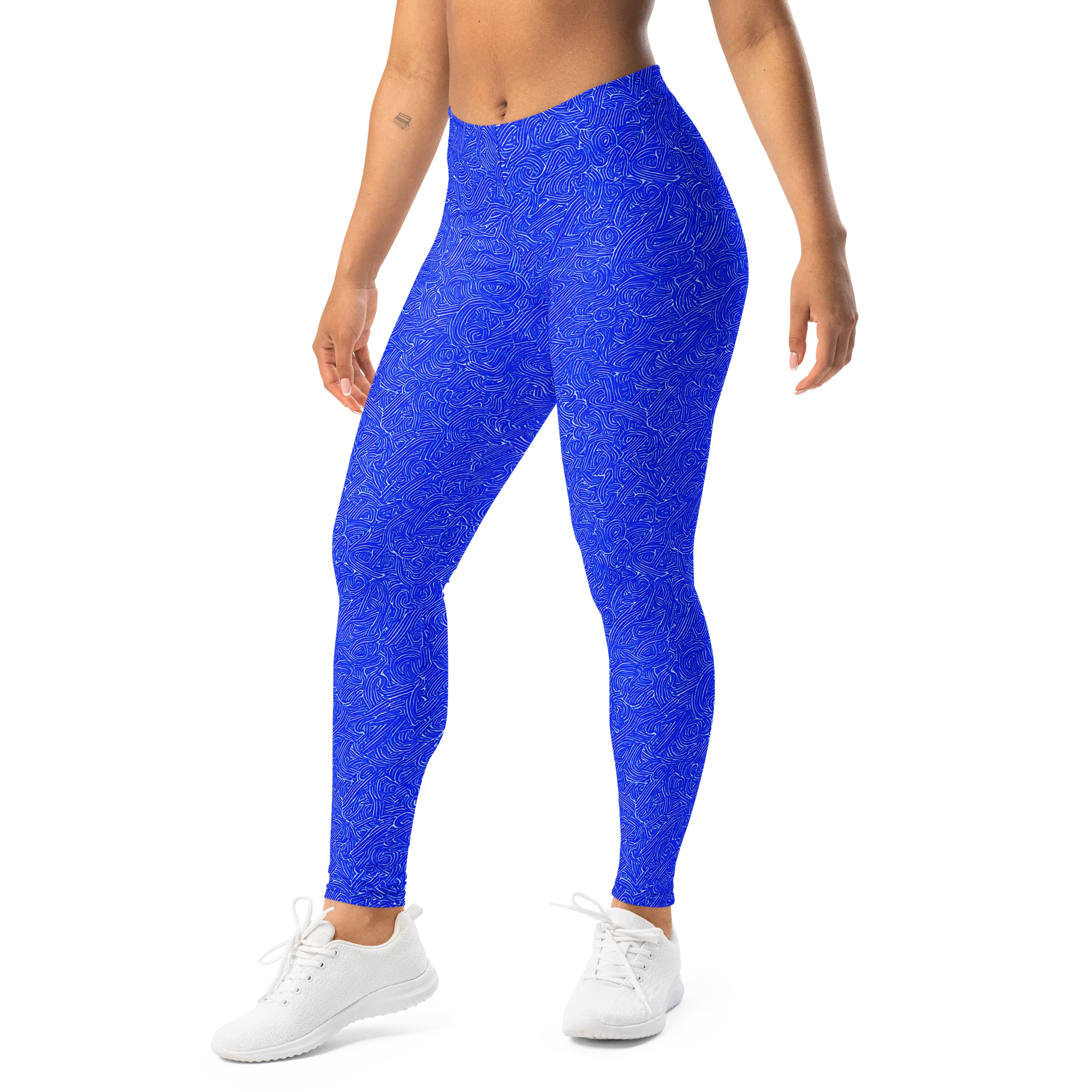 Electric Topography on Leggings — Left Front