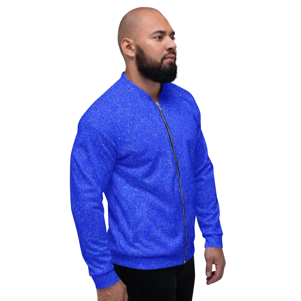 Electric Topography on Bomber Jacket — Right